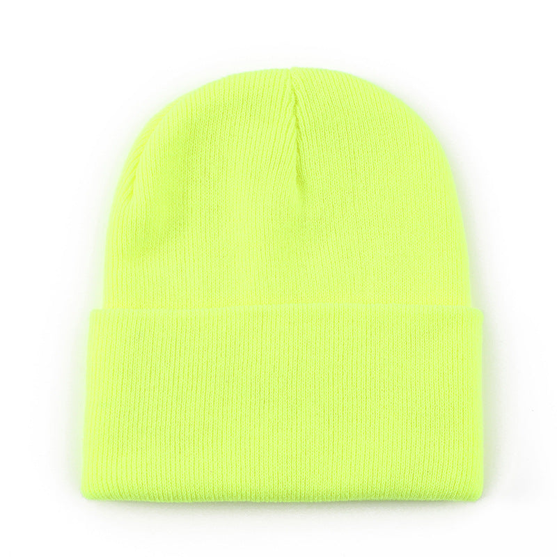 Wholesale Solid color knit hat  basic style beanie
